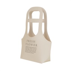 Set 10 cutii carton pliate, model poseta, culoare crem, 32x23x7.5 cm, B.S.P. / SL100_2