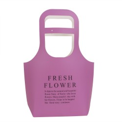 Set 10 cutii carton pliate, model poseta, culoare lila, 40X30X10 cm, B.S.P. / SL101_2