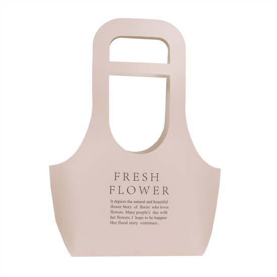 Set 10 cutii carton pliate, model poseta, culoare roz, 40X30X10 cm, B.S.P. / SL101_3