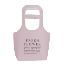 Set 10 cutii carton pliate, model poseta, culoare roz inchis, 40X30X10 cm, B.S.P. / SL101_4