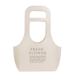 Set 10 cutii carton pliate, model poseta, culoare crem, 40X30X10 cm, B.S.P. / SL101_5