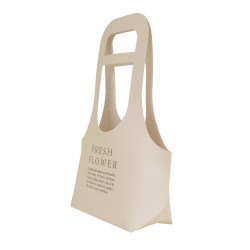 Set 10 cutii carton pliate, model poseta, culoare crem, 40X30X10 cm, B.S.P. / SL101_5