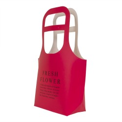 Set 10 cutii carton pliate, model poseta, culoare rosu, 40X30X10 cm, B.S.P. / SL101_1