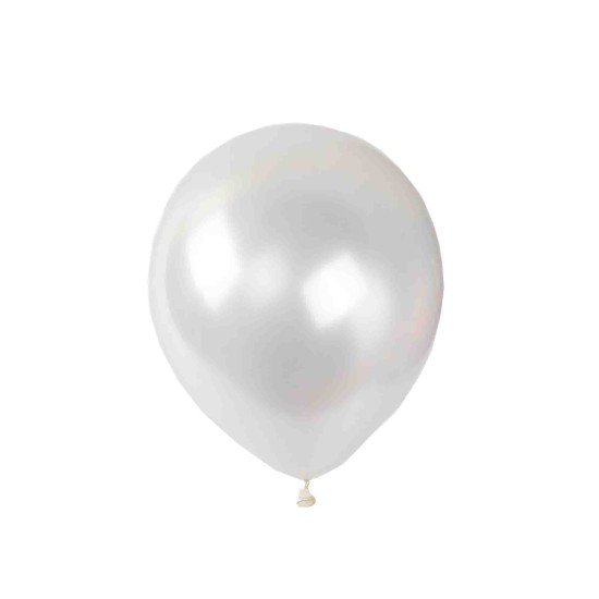 Set 100 baloane, latex, culoare alb, 18 cm, B.S.P. / SL1084_2