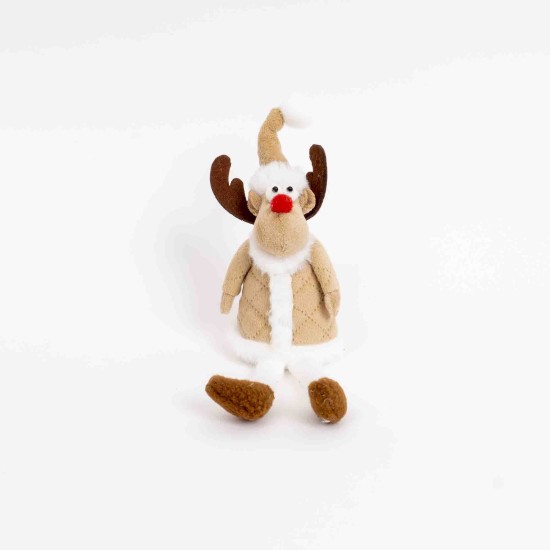 Decoratiune craciun, model ren, culori diferite, 12/set, 22 cm, B.S.P. / SL1100