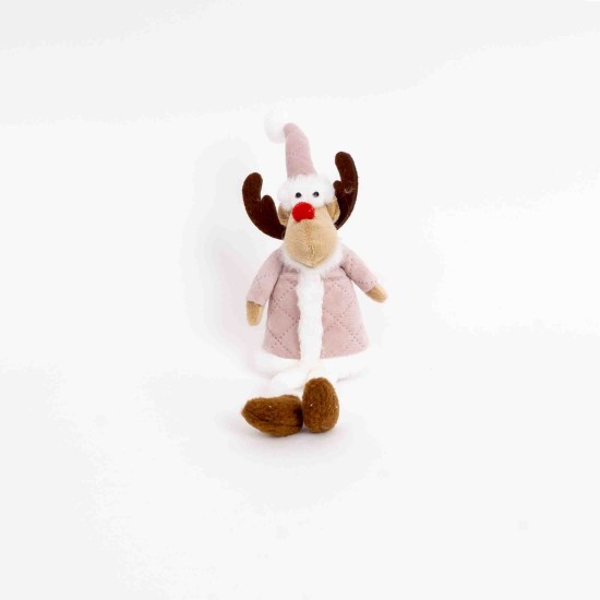 Decoratiune craciun, model ren, culori diferite, 12/set, 22 cm, B.S.P. / SL1100