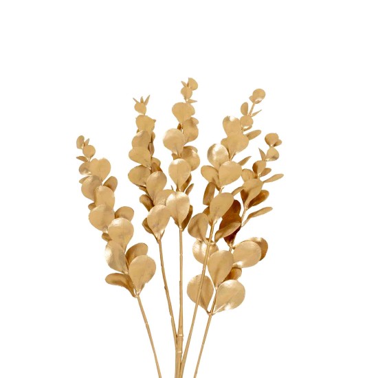 Fir frunze artificiale, 5 ramificatii, culoare auriu 65 CM, B.S.P. / SL1114