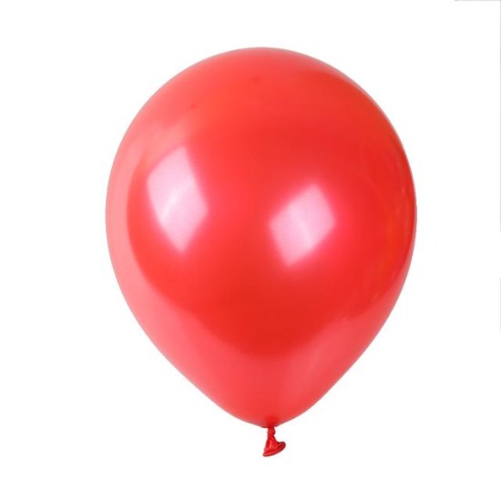 Set 100 baloane, latex, culoare rosu, 30 cm, B.S.P. / SL111_8