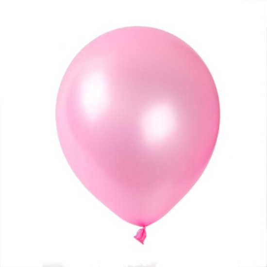 Set 100 baloane, latex, culoare roz, 30 cm, B.S.P. / SL111_2