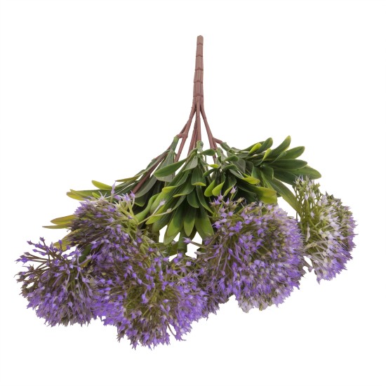 Buchet verdeata artificiala, model bulgaras, culoare mov, H 30 cm, B.S.P. / SL1124_4