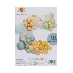 Set aranjament baloane pentru arcada, 113 bucati, dimensiuni diferite, B.S.P. / SL1141_1