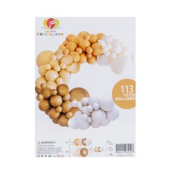 Set aranjament baloane pentru arcada, 113 bucati, dimensiuni diferite, B.S.P. / SL1141_3