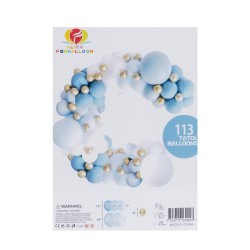 Set aranjament baloane pentru arcada, 113 bucati, dimensiuni diferite, B.S.P. / SL1141_5