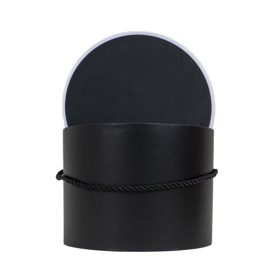 Set 3 cutii cilindrice, culoare negru, B.S.P. / SL117_2