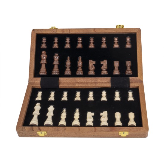 Joc de sah, din lemn, model premium, 29x14.5x5 cm, B.S.P. / SL1181