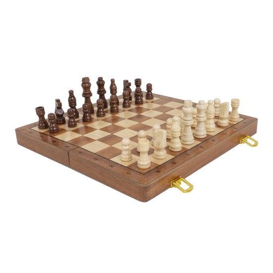 Joc de sah, din lemn, model premium, 29x14.5x5 cm, B.S.P. / SL1181