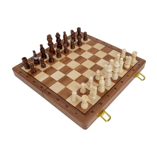 Joc de sah, din lemn, model premium, 29x14.5x5 cm, B.S.P. / SL1181