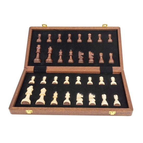 Joc de sah, din lemn, model premium, 39x19.5x5 cm, B.S.P. / SL1182