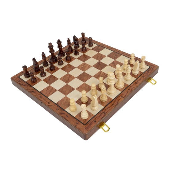 Joc de sah, din lemn, model premium, 39x19.5x5 cm, B.S.P. / SL1182
