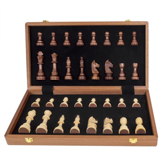 Joc de sah, din lemn, model premium, 42x24.5x7, B.S.P. / SL1183