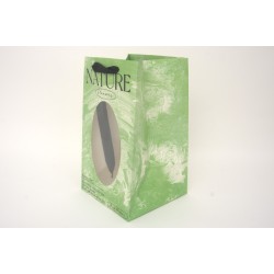 Set 2 pungi cu fereastra, culoare verde, 30*20*20 cm, B.S.P. / SL1227-3