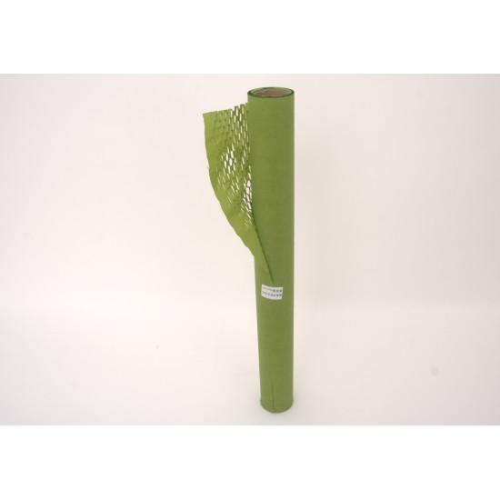 Rolă ambalaj hârtie fagure, culoare verde, B.S.P. / SL1235-7
