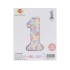 Set baloane mici + cifra 1, 61 bucati, mix de culori, B.S.P. / SL1142