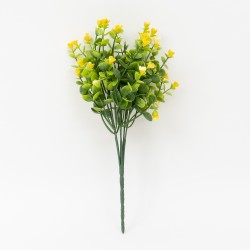 Buchet verdeata + bobite, culoare galben, H 30 cm, B.S.P. / SL149_4