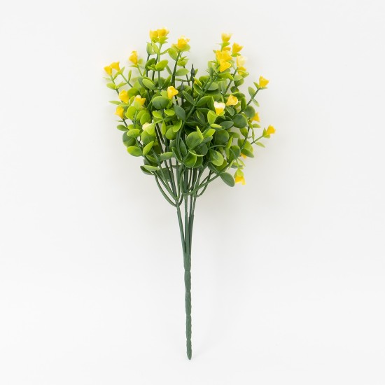 Buchet verdeata + bobite, culoare galben, H 30 cm, B.S.P. / SL149_4