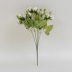 Buchet flori artificiale, 5 fire, culoare alb, H 30 cm, B.S.P. / SL152_1