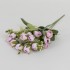 Buchet flori artificiale, 5 fire, culoare roz, H 30 cm, B.S.P. / SL152_5