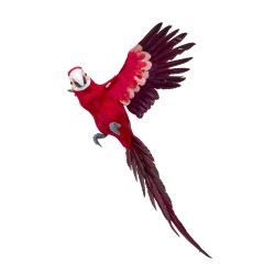 Papagal decorativ suspendat culoare rosu, 80x40 cm, B.S.P. / SL160_1