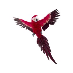 Papagal decorativ suspendat culoare rosu, 80x40 cm, B.S.P. / SL160_1