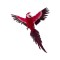 Papagal decorativ suspendat culoare rosu, 80x40 cm, B.S.P. / SL160_1