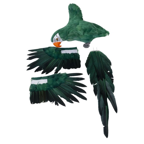 Papagal decorativ suspendat culoare verde, 80x40 cm, B.S.P. / SL160_2