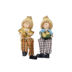 Set 2 figurine din rasina cu picioare atarnatoare, model para, H 16 cm, B.S.P. / SL163_5