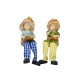 Set 2 figurine din rasina cu picioare atarnatoare, model rodie, H 16 cm, B.S.P. / SL163_7