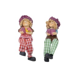 Set 2 figurine din rasina cu picioare atarnatoare, model salata, H 16 cm, B.S.P. / SL163_8