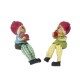 Set 2 figurine din rasina cu picioare atarnatoare, model rodie, H 16 cm, B.S.P. / SL163_2