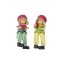 Set 2 figurine din rasina cu picioare atarnatoare, model rodie, H 16 cm, B.S.P. / SL163_2