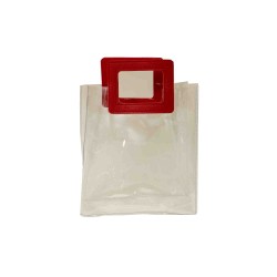 Set 10 pungi transparente, culoare maner rosu, 18x10x20 cm, B.S.P. / SL170_3