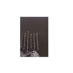 Folie celofan, 20/set, model scris, culoare negru, 57x57 cm, B.S.P. / SL184_2