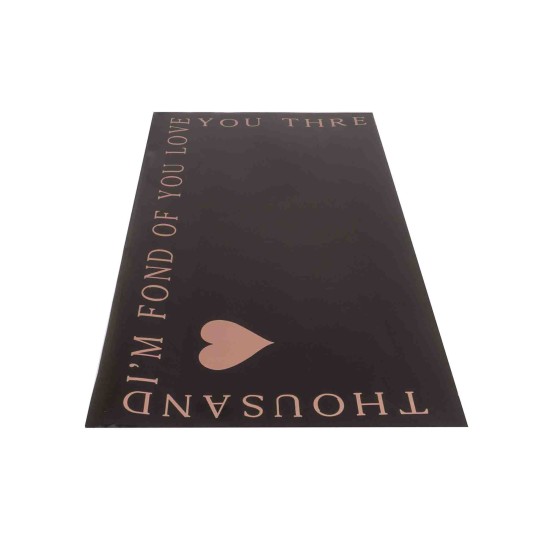 Folie celofan, 20/set, model inima, culoare negru, 57x57 cm, B.S.P. / SL186_2