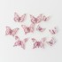Set 10 fluturi , culoare roz, dimensiuni diferite, B.S.P. / SL188_4