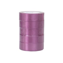 Rola saten, 2.5 cm x 22 m, 5/ set, culoare magenta, B.S.P. / SL194_118