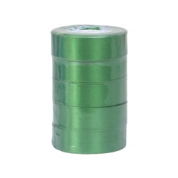 Rola saten, 2.5 cm x 22 m, 5/ set, culoare verde, B.S.P. / SL194_19
