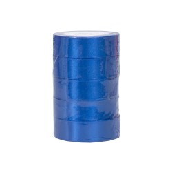 Rola saten, 2.5 cm x 22 m, 5/ set, culoare albastru, B.S.P. / SL194_40