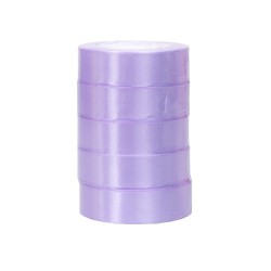 Rola saten, 2.5 cm x 22 m, 5/ set, culoare lila, B.S.P. / SL194_85