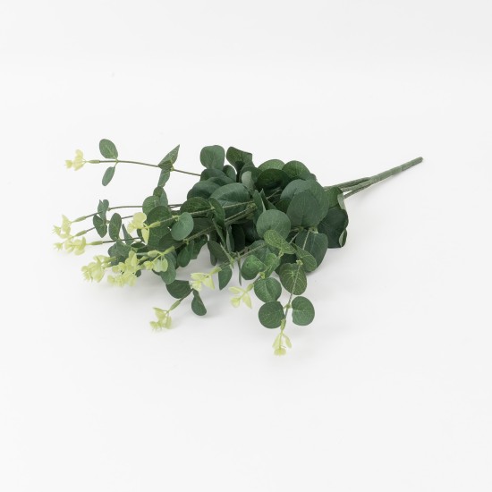 Buchet eucalipt artificial, culoare verde, H 48 cm, B.S.P. / SL203