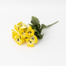 Buchet panselute artificiale, culoare galben, H 35 cm, B.S.P. / SL205_3